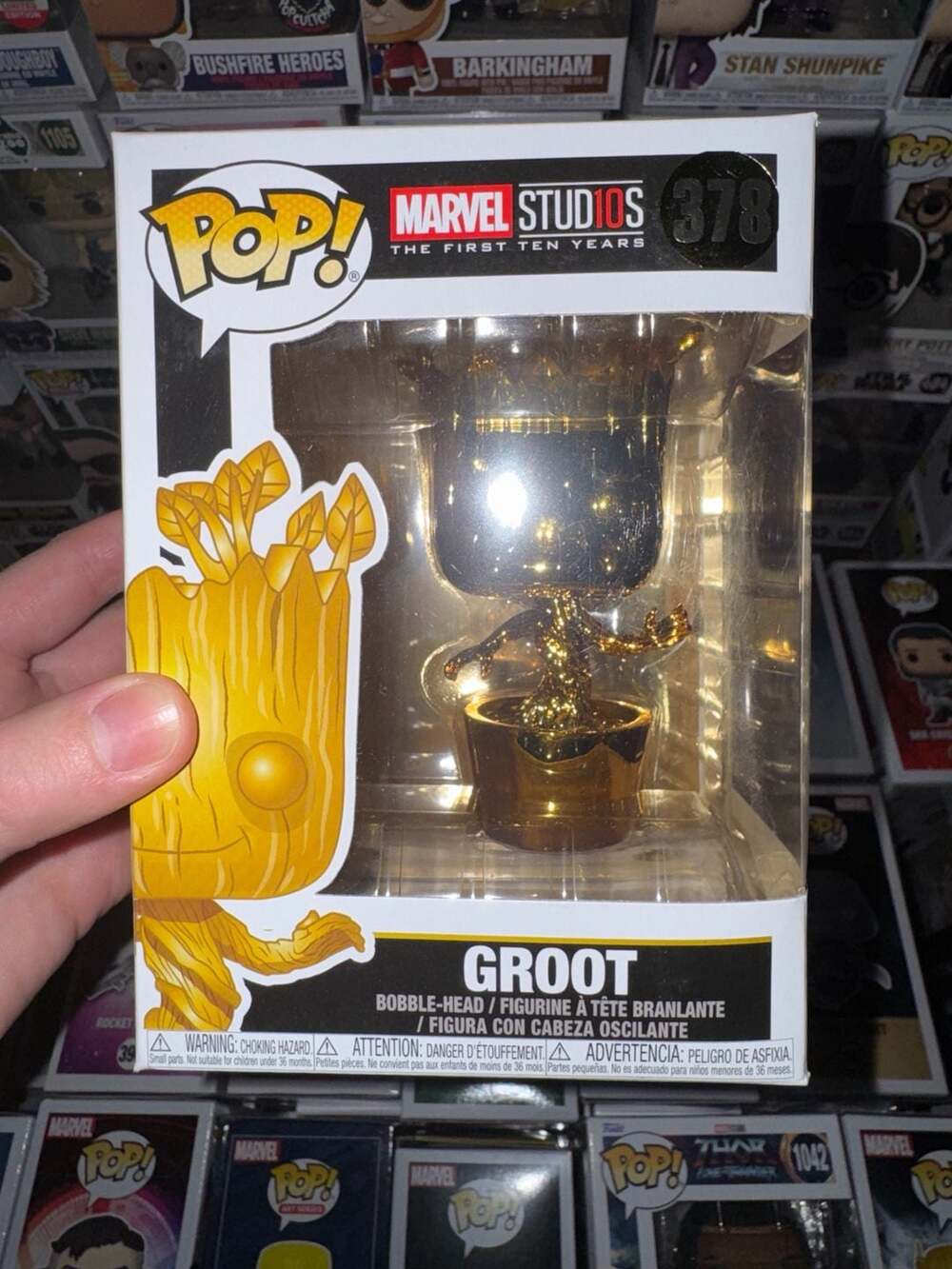 Funko POP! Golden Groot Marvel Studios 378